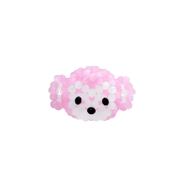Monkey Beads Ring (Pink)