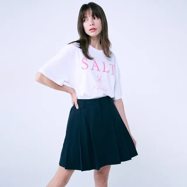 SAC ナイロン プリーツスカート - Navy