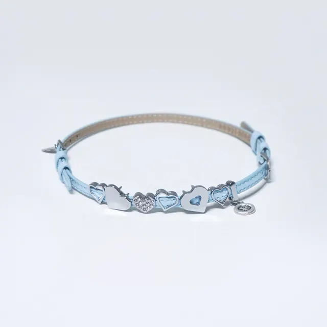 Heart heart Heart! Choker/Bracelet (sky-blue)