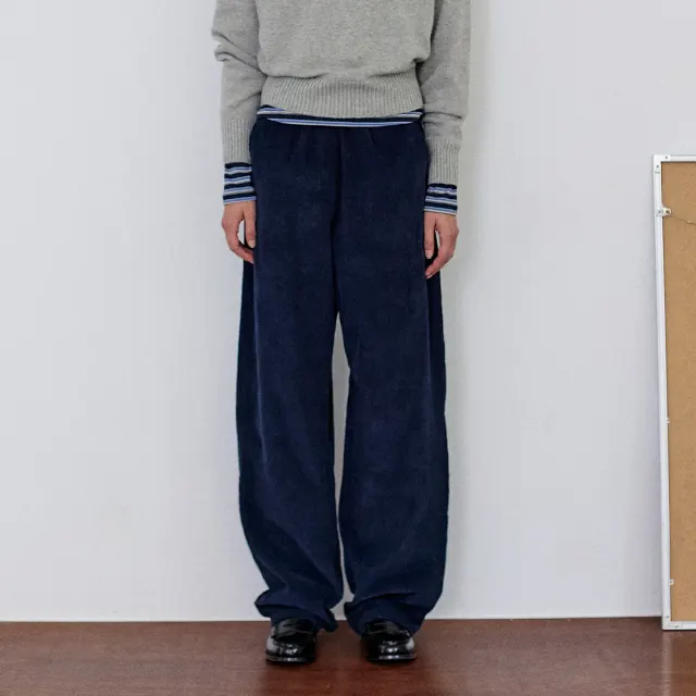 テーパードコーデュロイパンツ - Navy - 39Fashion