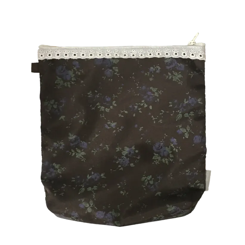 Lace Pouch - Brown