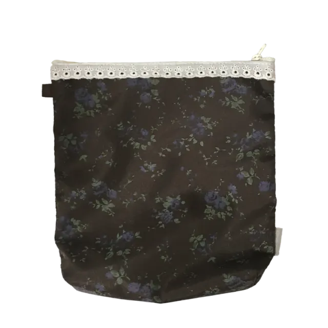 Lace Pouch - Brown
