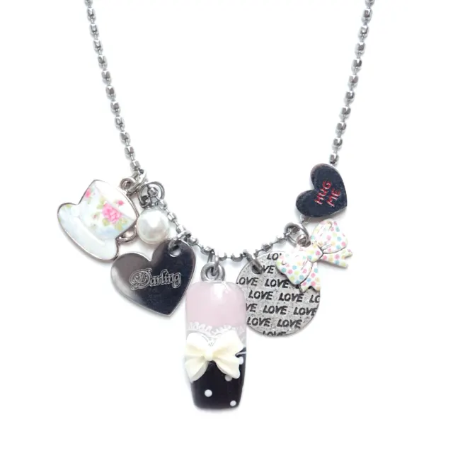 Full topping necklace (black)