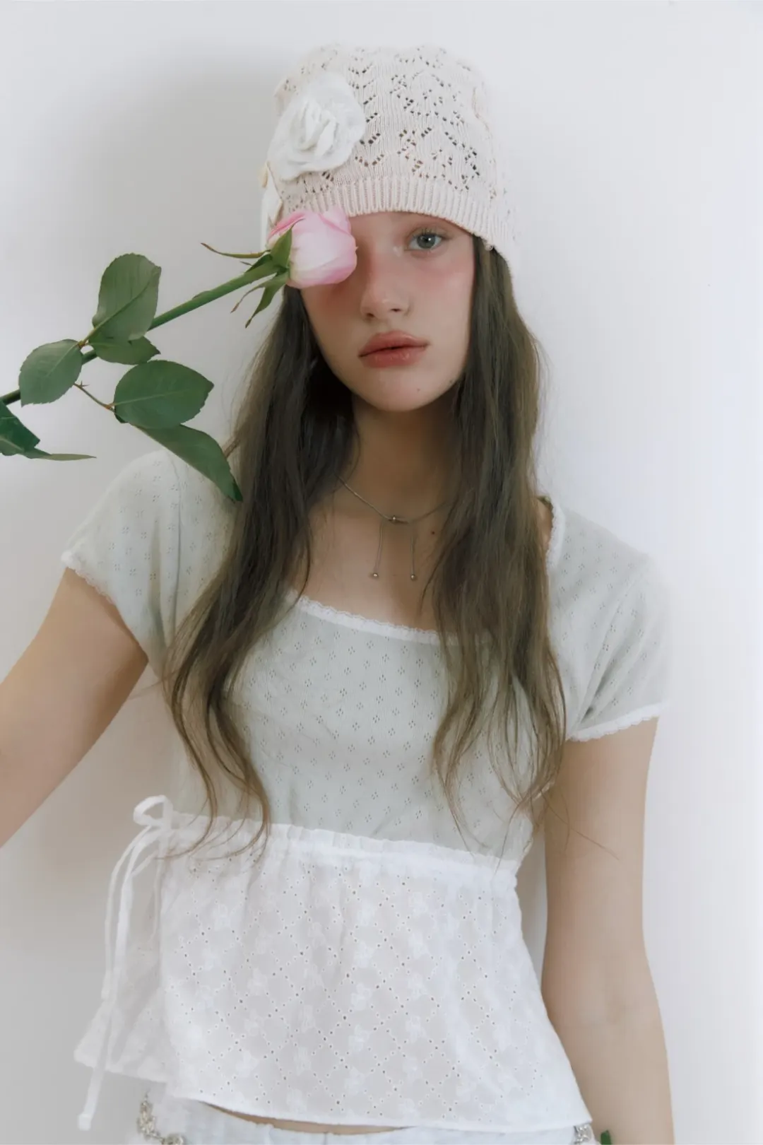 Lyn square neck t-shirt(Mint)