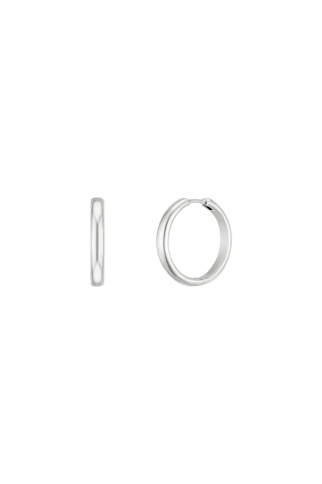 Basic Circle One Touch Earrings - S