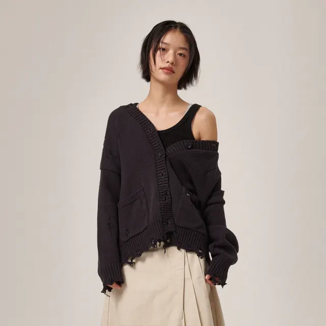 Xaos Vintage Cotton Cardigan Dark Navy