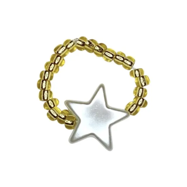 Pearl Star Beaded Ring