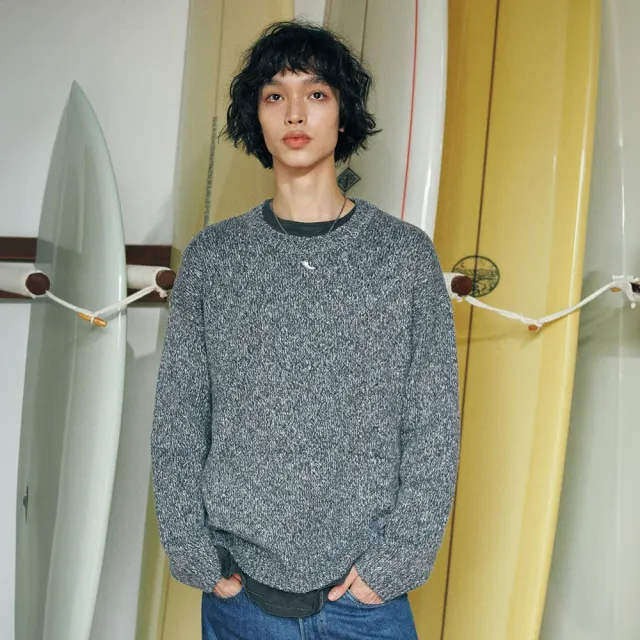 Brison Mild Round Knit Sweater Charcoal