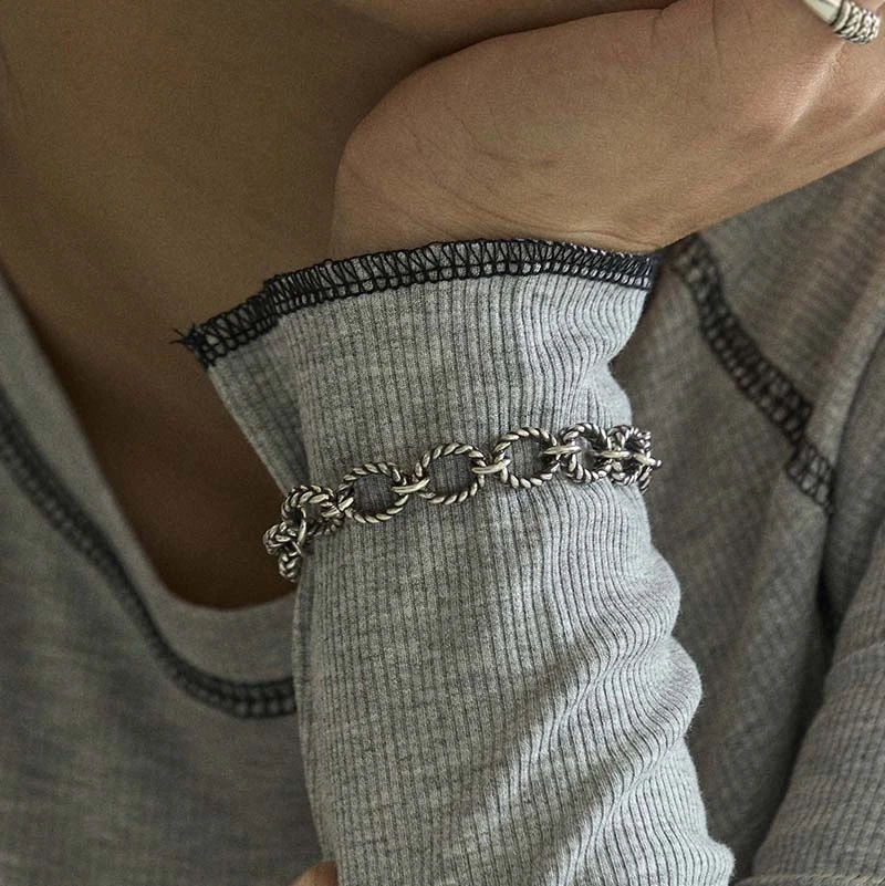 vintage twist chain bracelet - 39Fashion