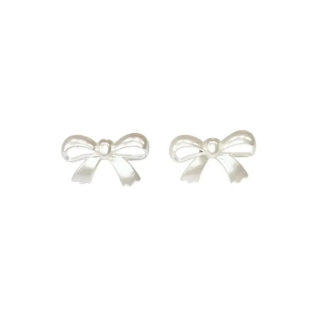 Pearl Mini Ribbon Earrings