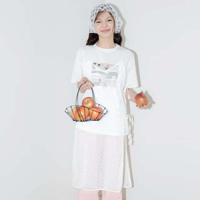 SEE-THROUGH LAYERED OPEN DRESS HEART