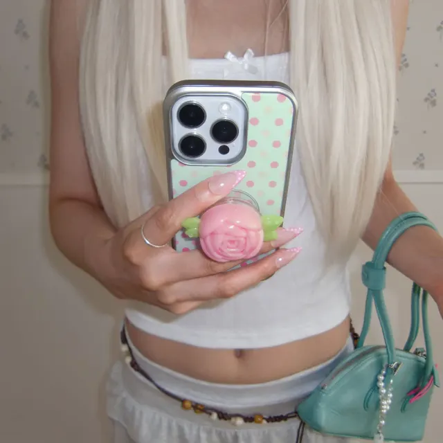 【MagSafe対応】Summer Dot Case_Pale Mint