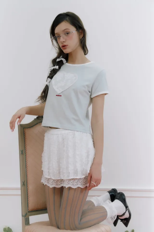 Heart shushu t-shirt(Mint)