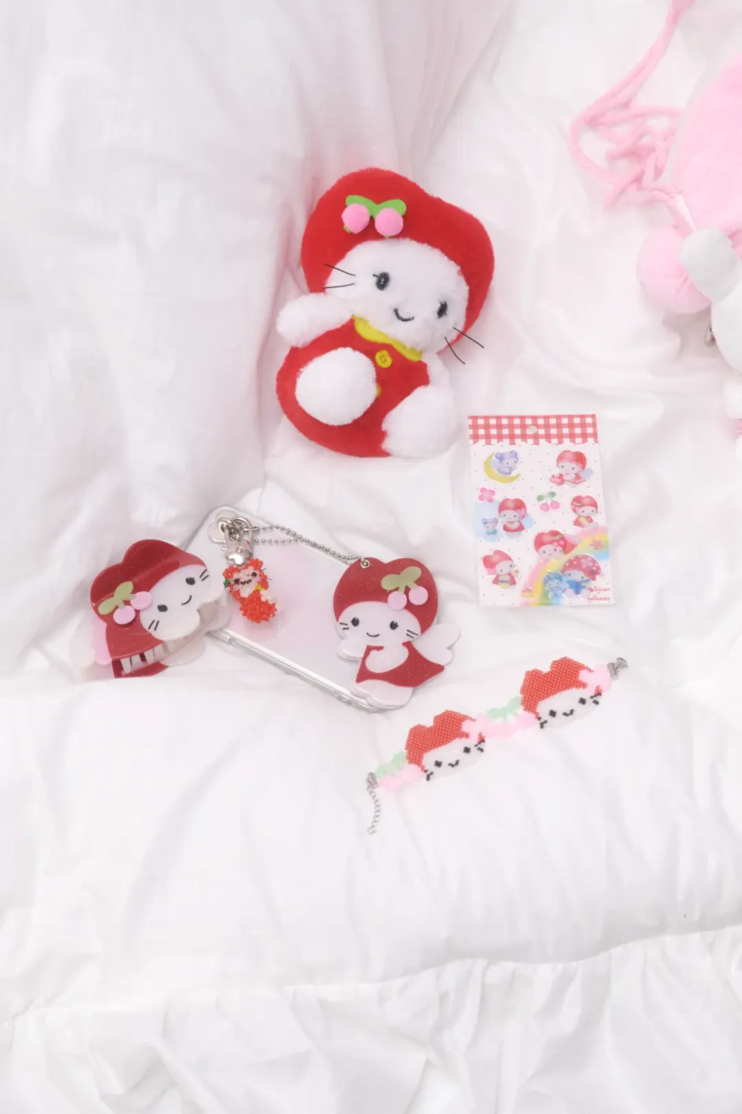 X YOUNGART] CHERRY PET Doll Key Ring - 39Fashion