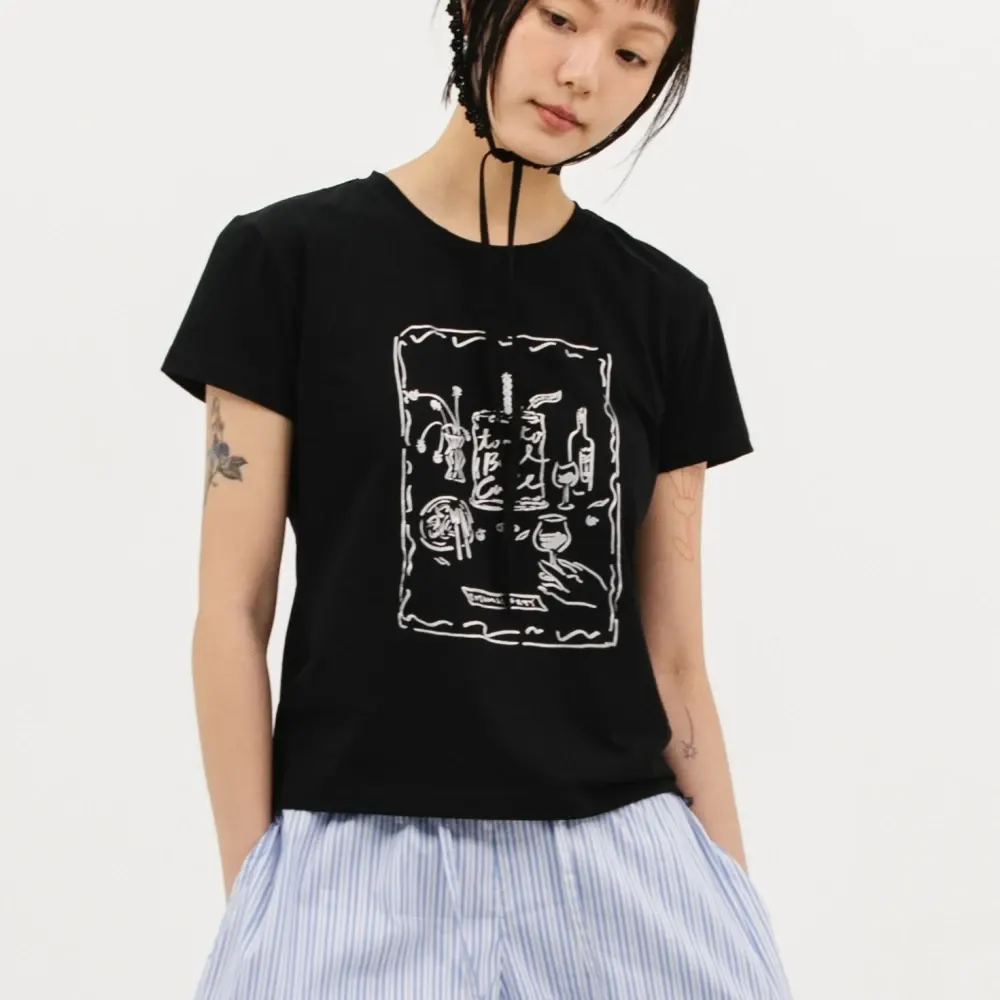 Cake Party T-shirt_Black