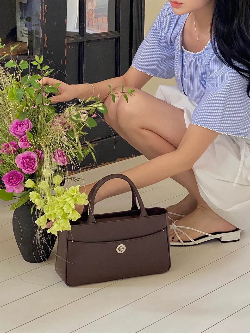 RYLEE TOTE BAG (choco brown)