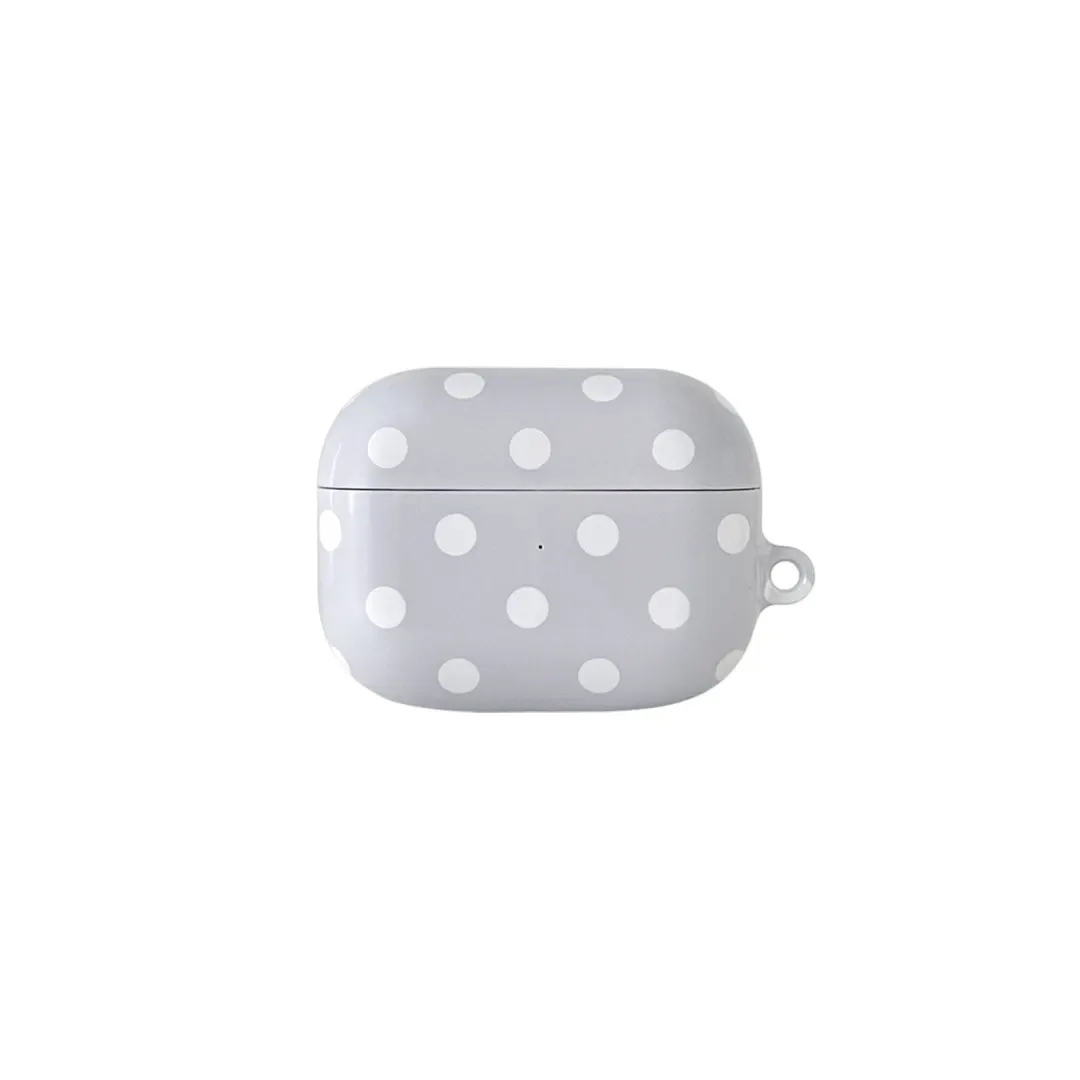 Dot Pattern AirPods Case - Grey