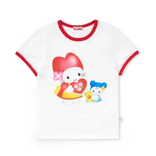 [X YOUNGART] CHERRY PET Dot Ringer T-shirt