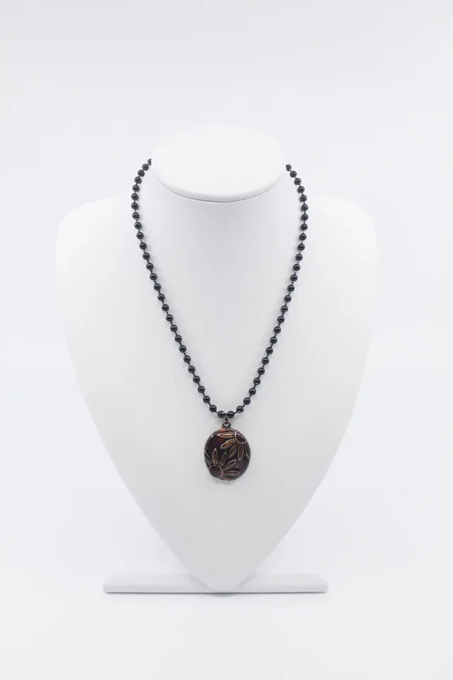 紅煙 Antique sunflower necklace