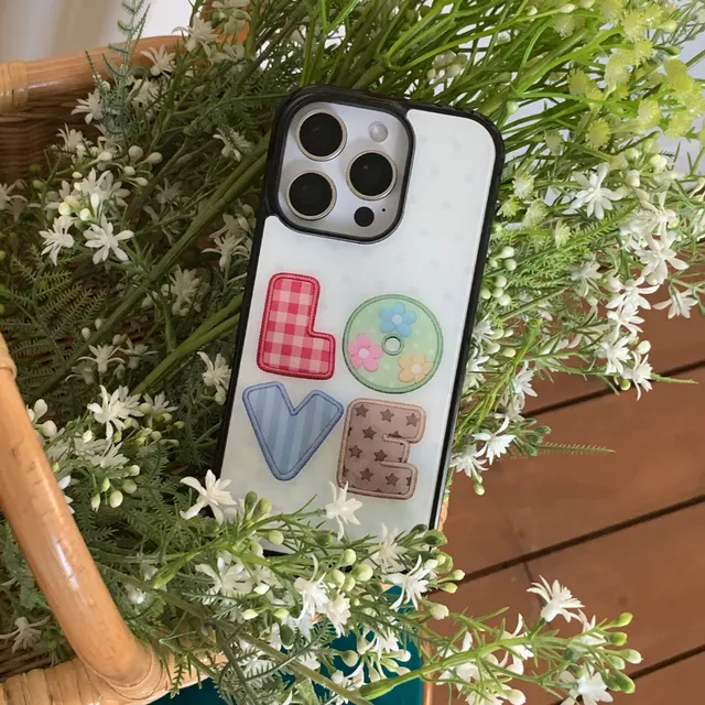 pattern and patch case / love ver.