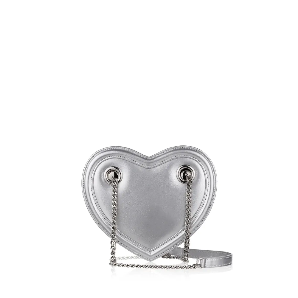 Etna Heart bag_Silver