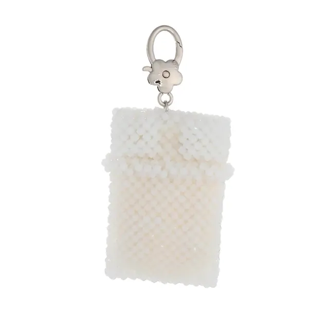Solid Bed Key Ring (White)