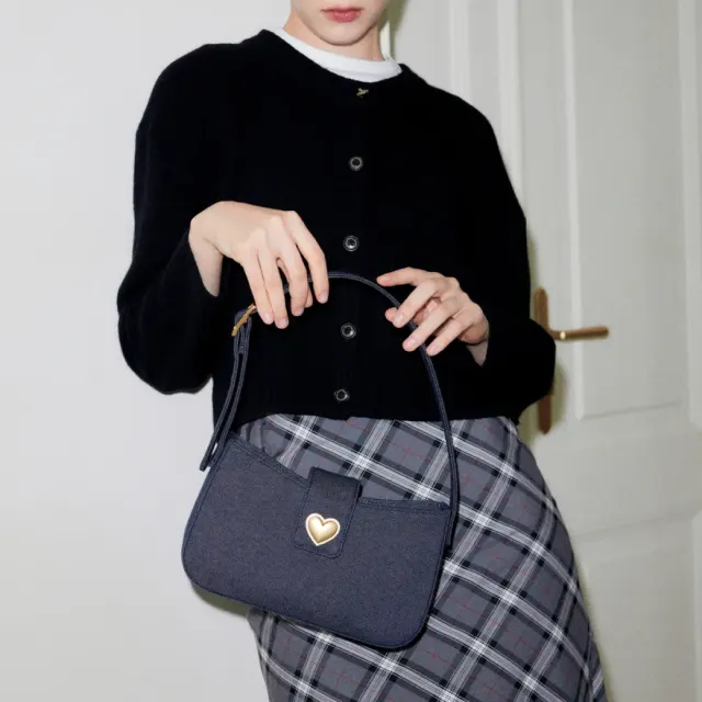 heart hobo bag (Denim)