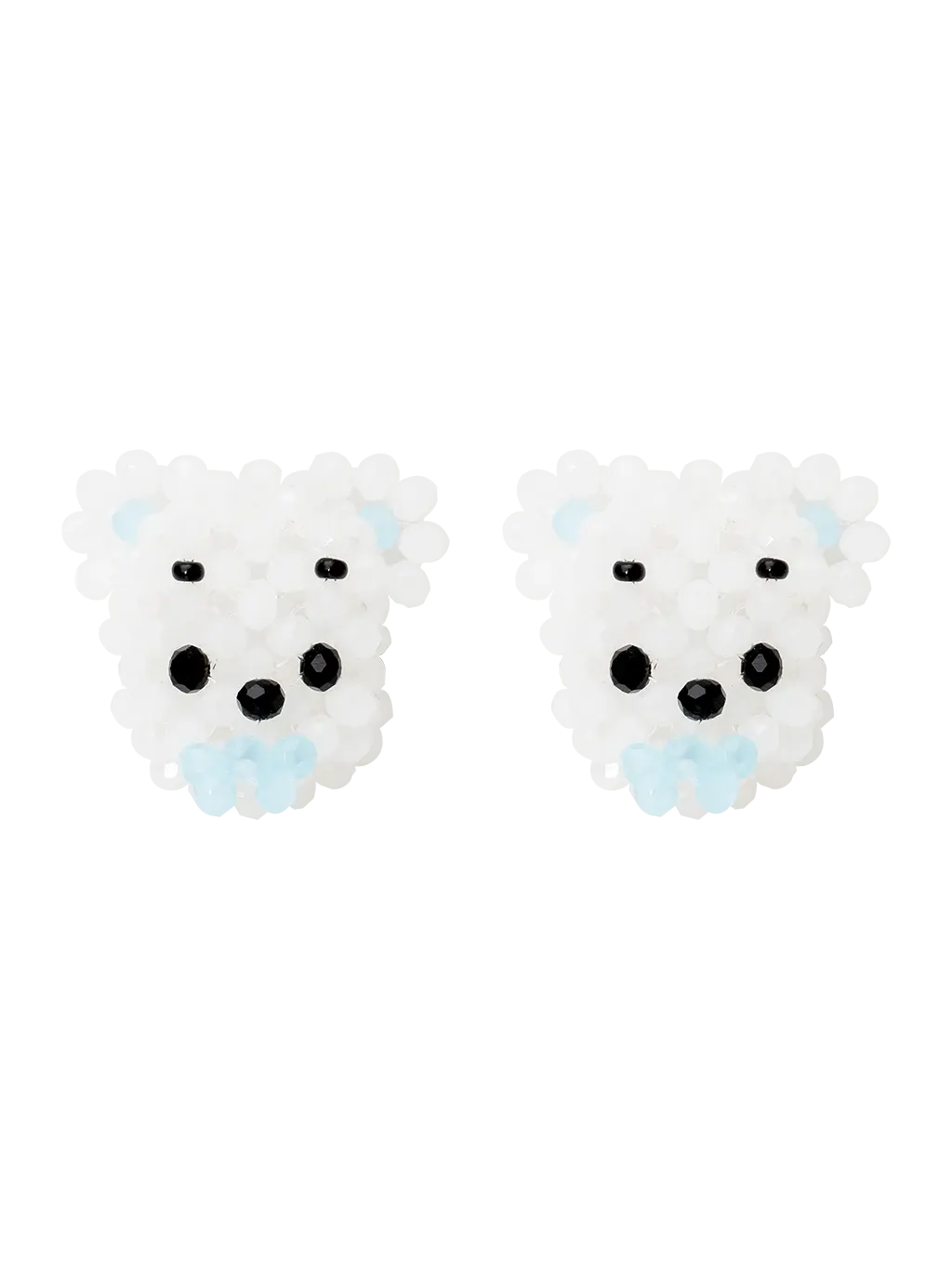 [X YOUNGART] POOKY Beads Earrings (White)