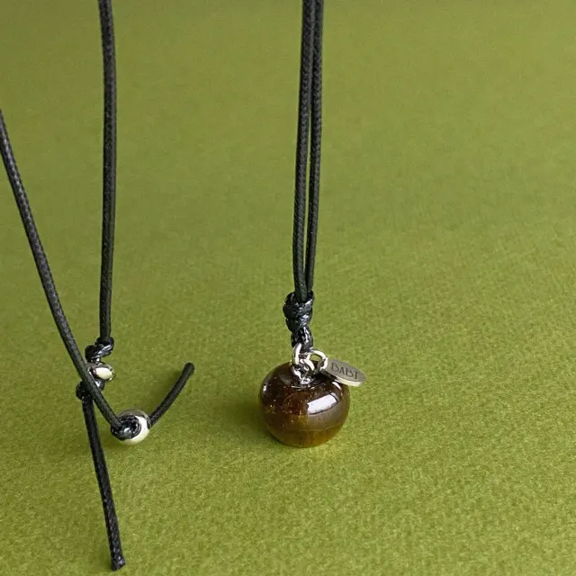 caramel apple necklace