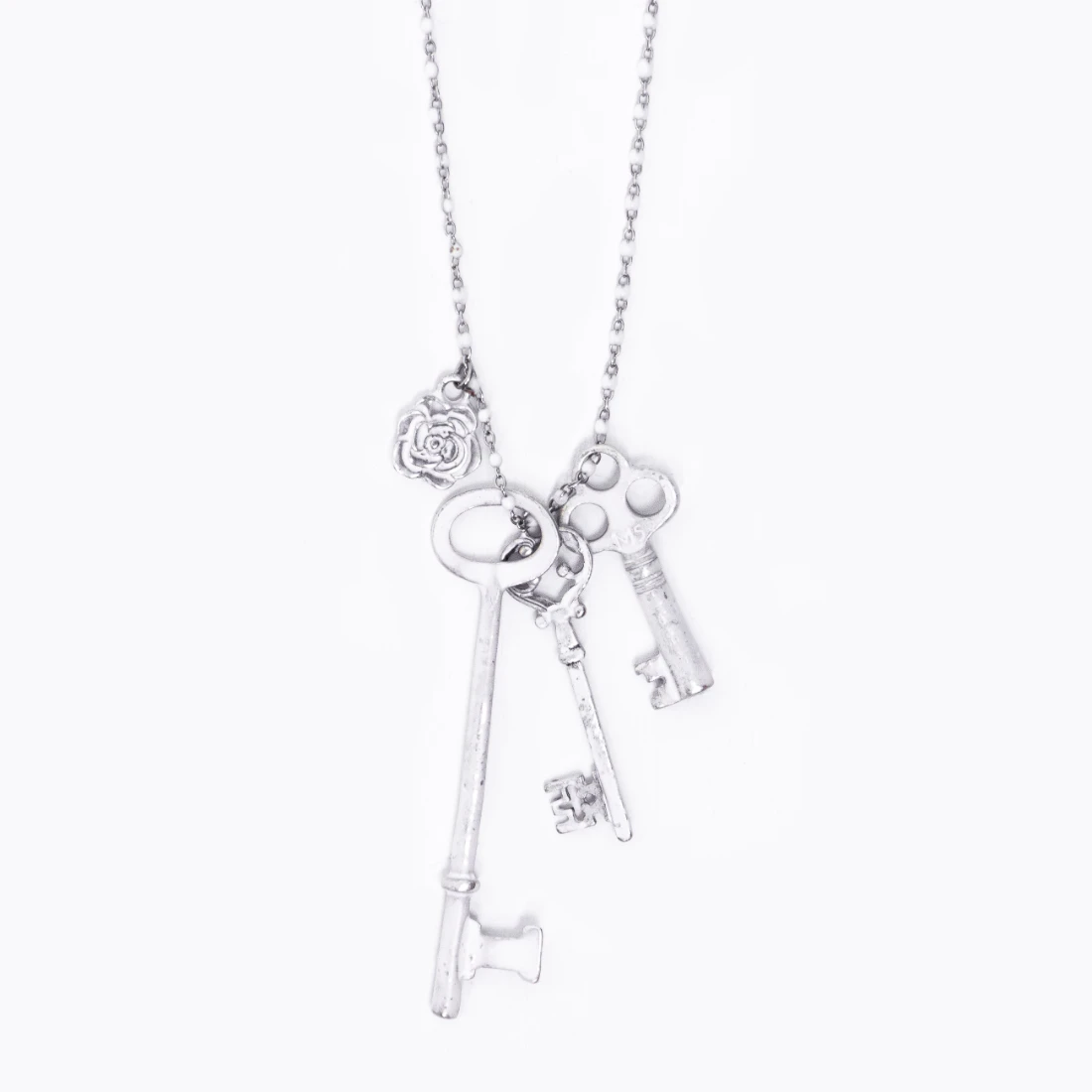 White Promise Token necklace - 39Fashion