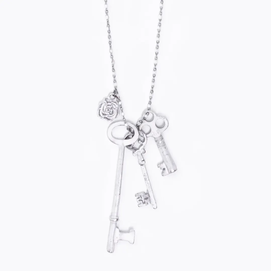 White Promise Token necklace