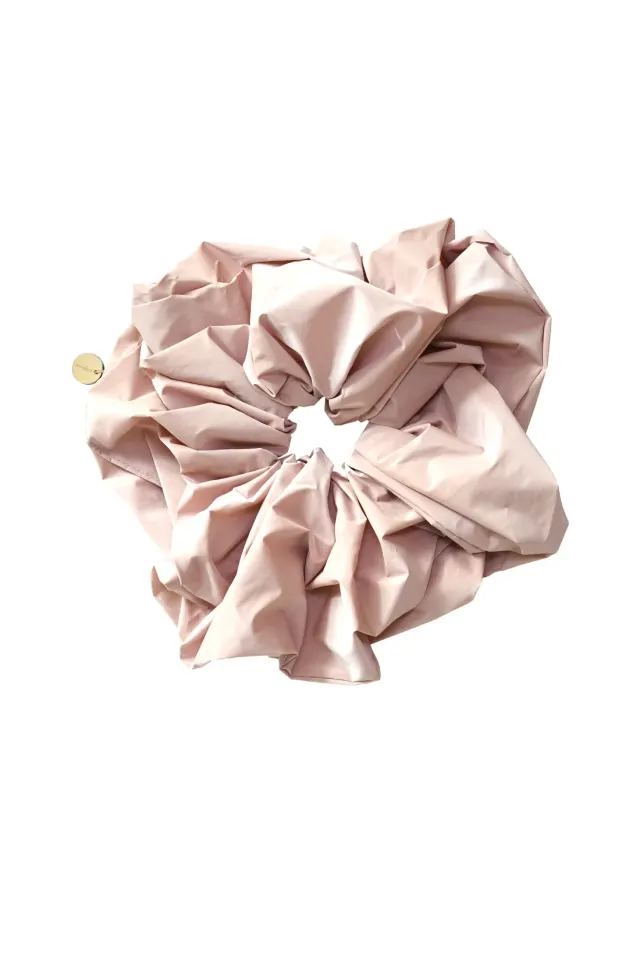 Shiny Big Scrunchie - Misty Rose