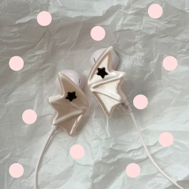 devil earphone deco cap ◥(ฅº￦ºฅ)◤｡ﾟ✶ฺ..~★