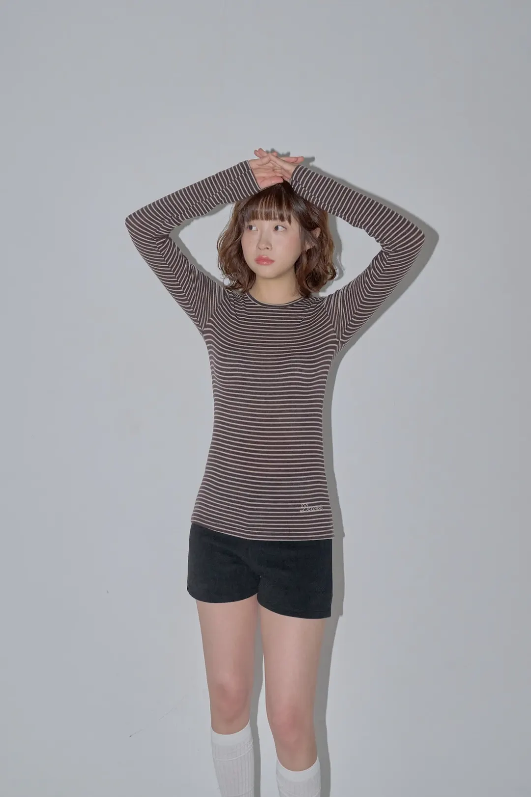 Wool Stripe Long Sleeve (Brown)