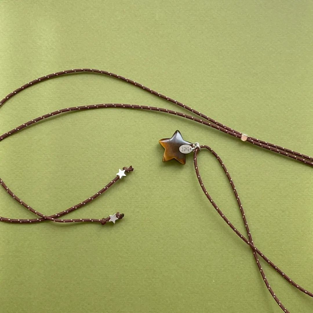 mocha jam star necklace