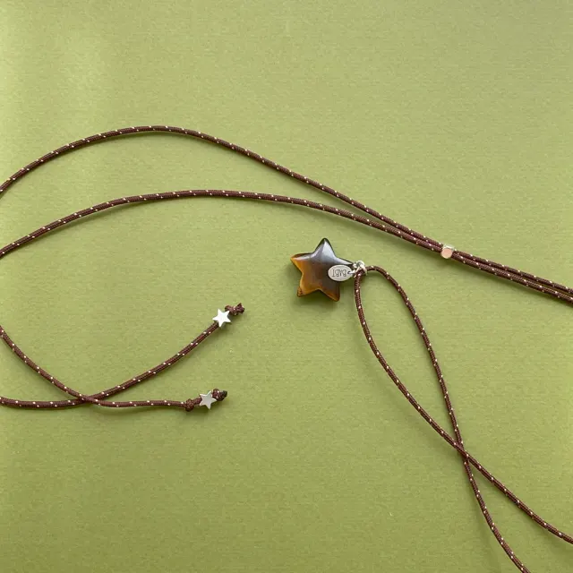 mocha jam star necklace