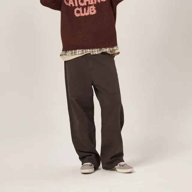 Vee Wide Cotton Pants Charcoal