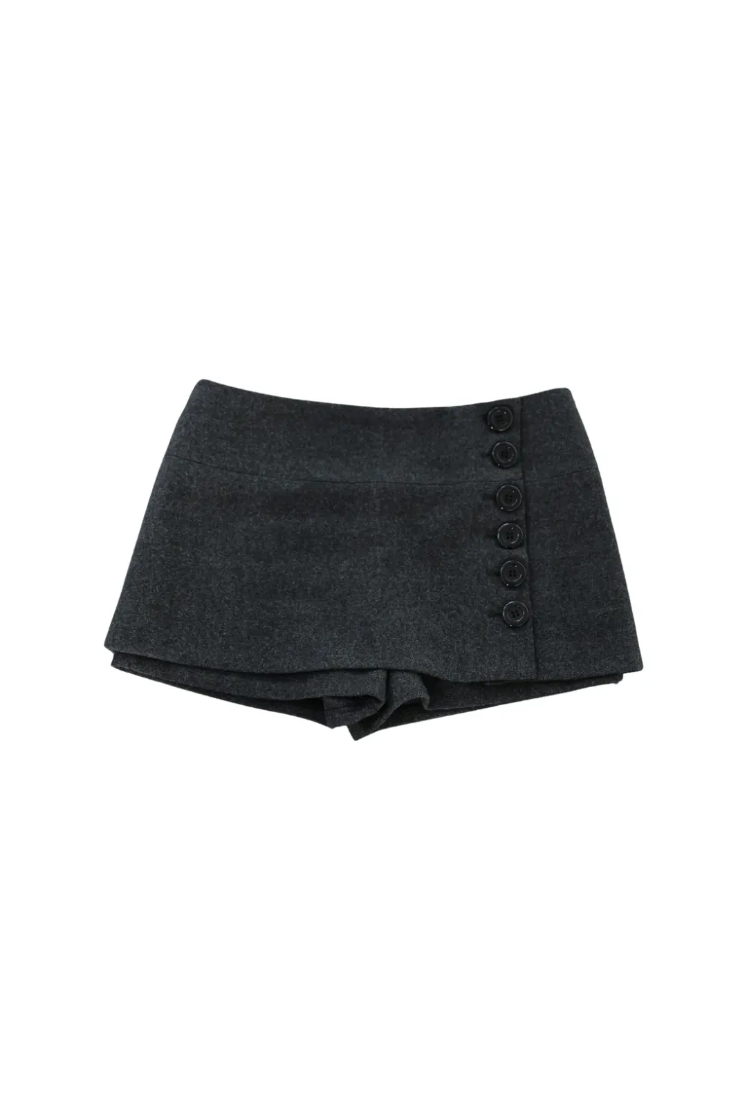 [ID] Classic Button Skort - Gray