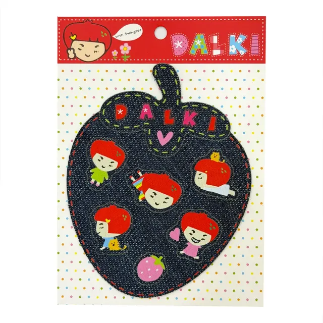 [X DALKI] Denim Strawberry Sticker