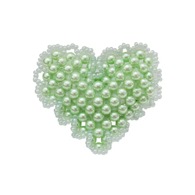 Heart Cushion Beads Ring (Mint)