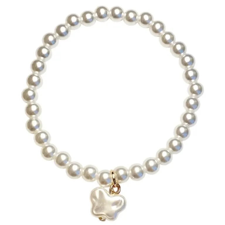 Pearl Butterfly Bracelet (5mm)