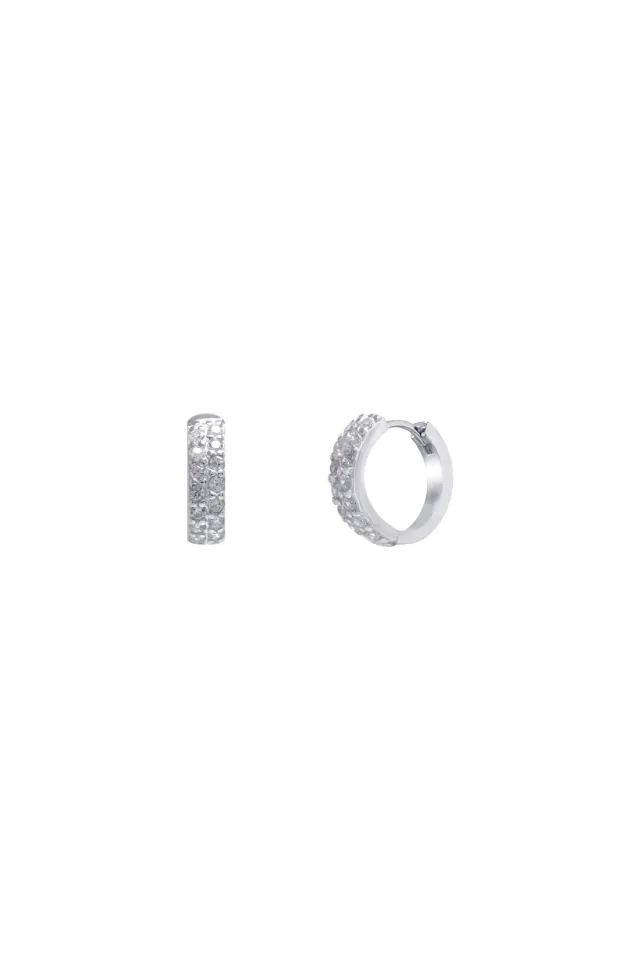 Basic Cubic One Touch Earrings
