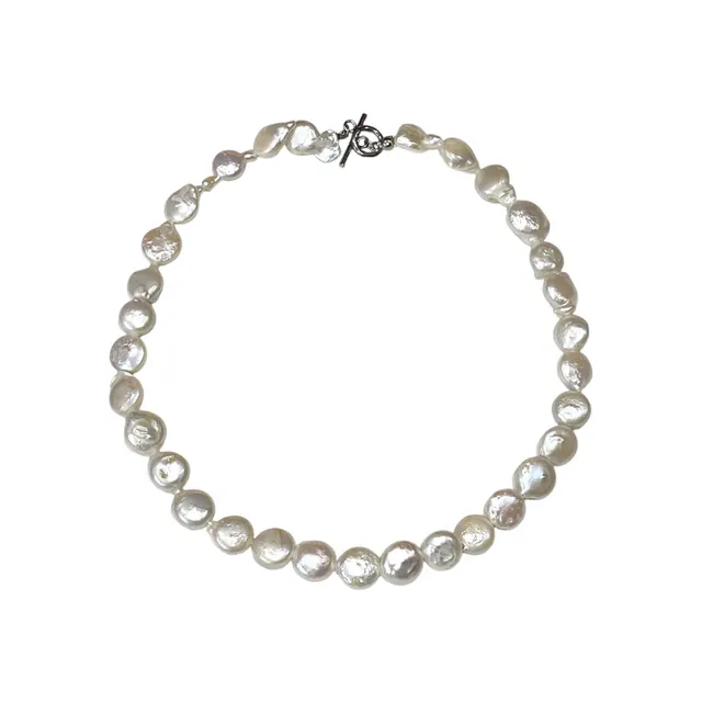 Button Freshwater Pearl Necklace