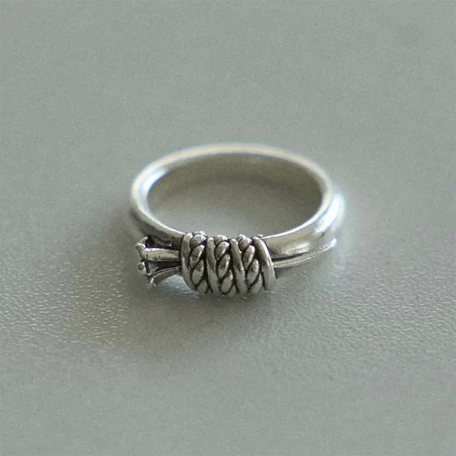 vintage flower rope ring