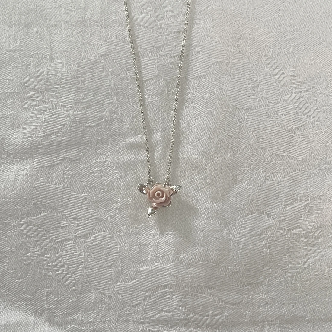 samanda rose necklace (coral) - 39Fashion