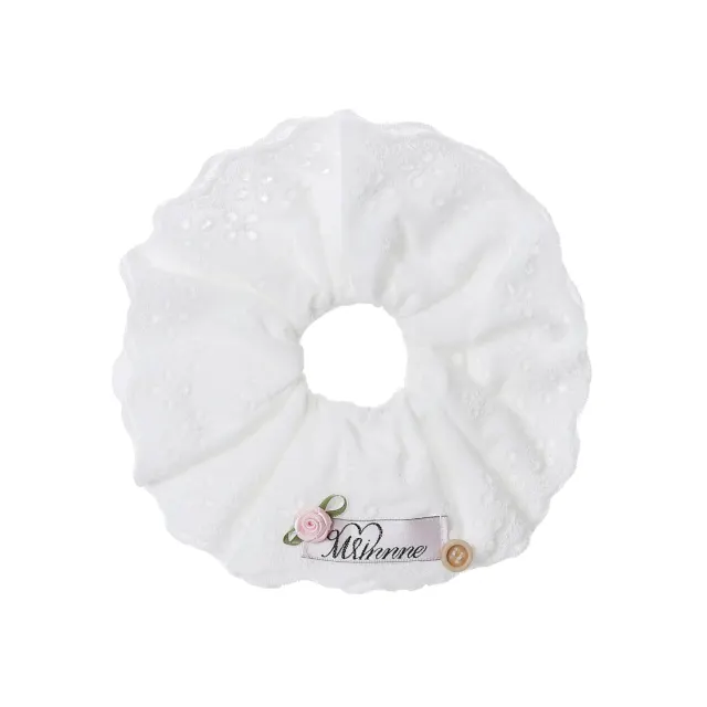 Cotton rose scrunchie
