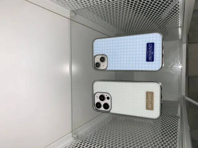 amber check case