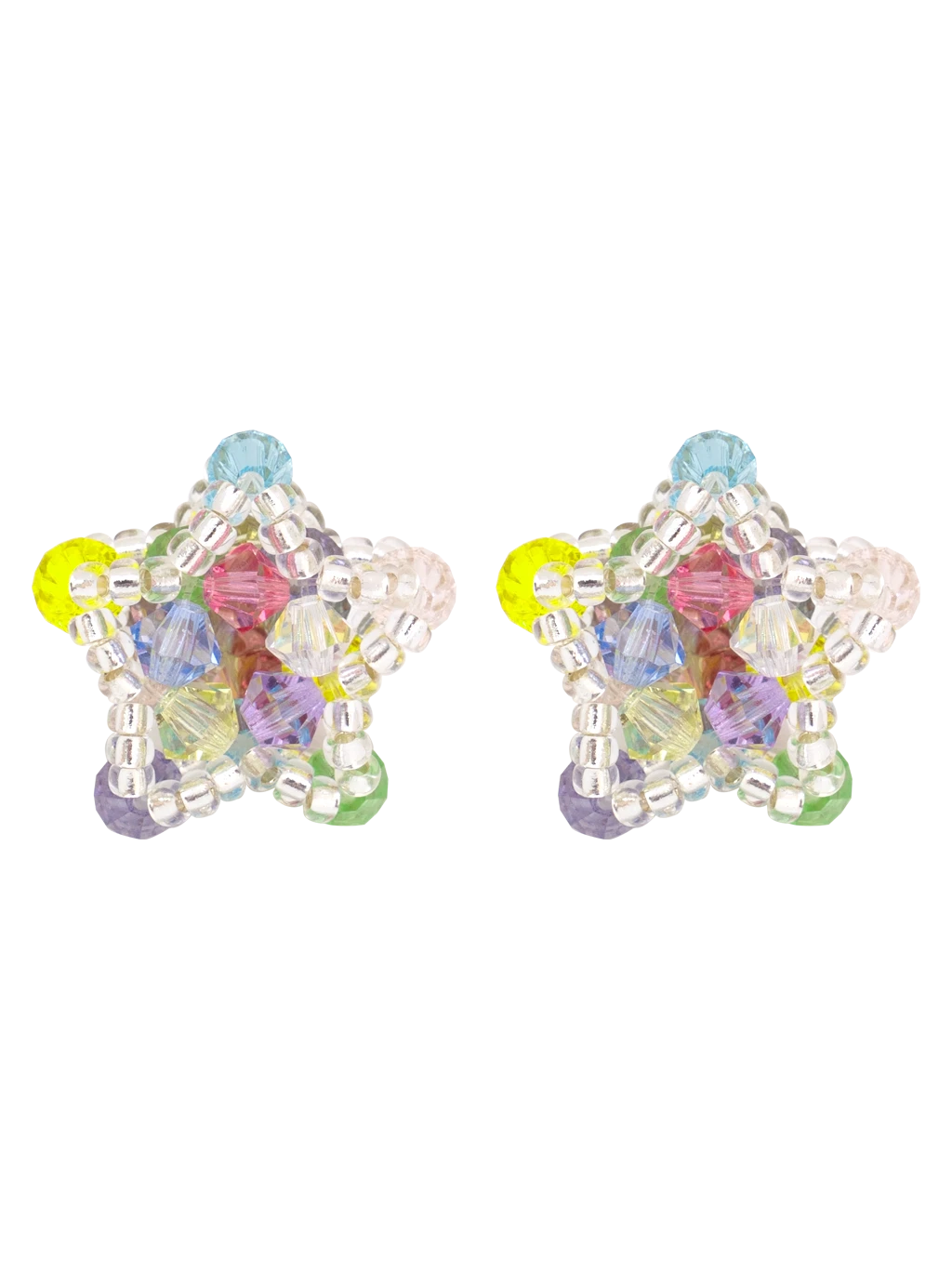Star Beads Earrings (Rainbow) - 39Fashion