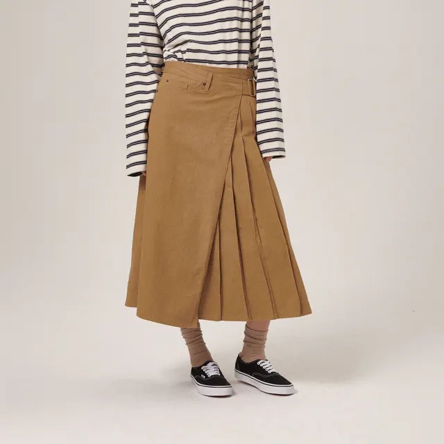 Slik Womens Vintage Long Skirt Brown
