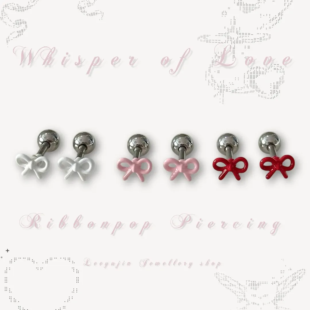 Ribbon pop earring